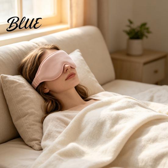 Adjustable Eye Cover for Rest Sleep Mask Men Women 3D Blackout Masks with Elastic Strap Side Ergonomic Blindfold Sleepers Light Blocking Sleeping
