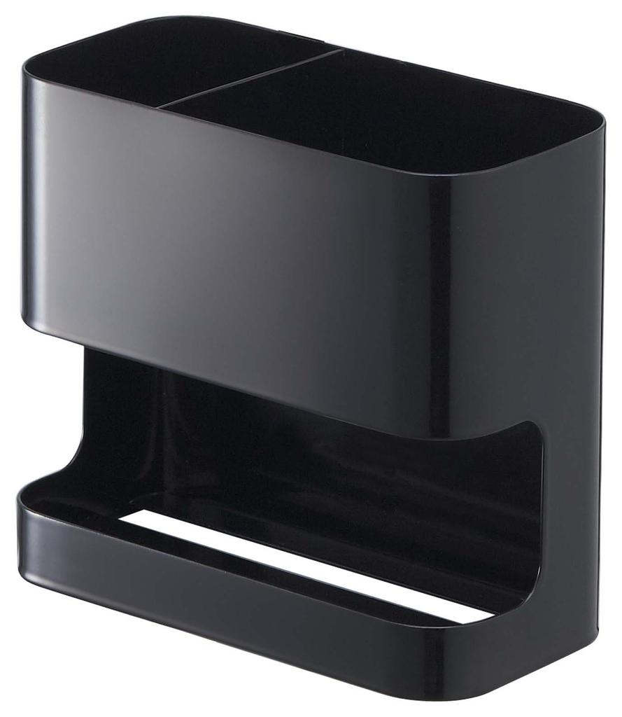 Yamazaki Jitsugyo Hair Dryer & Hair Iron Holder Black Approx. W16 X D8.5 X H14cm Beautes Dryer Holder Hair Iron Storage 7594
