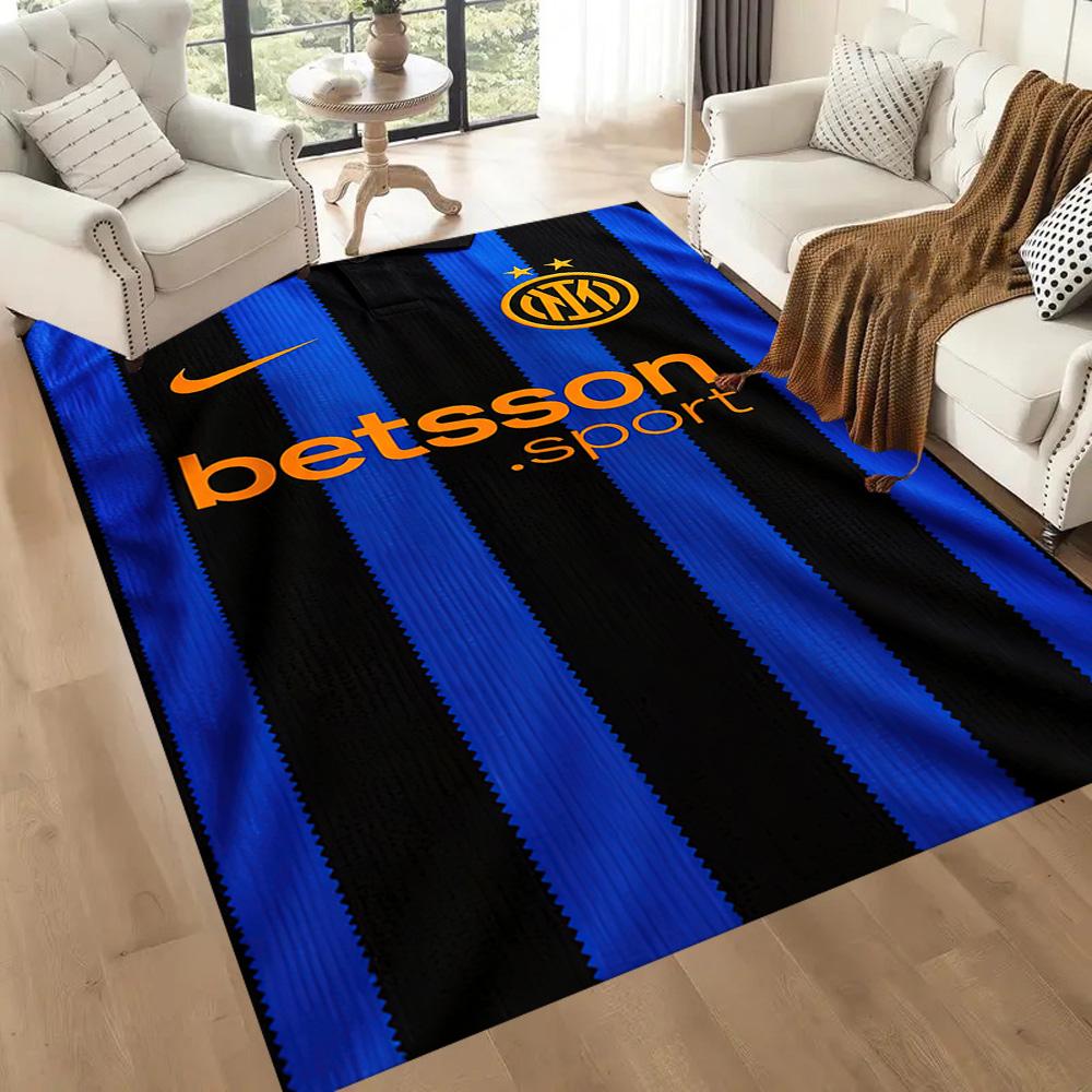 Inter Milan Floor Rug Office Rug Design For Game Room Balcony Hallway Foyer Antislip Rug Office Home Decor Birthdaychristmas Gift