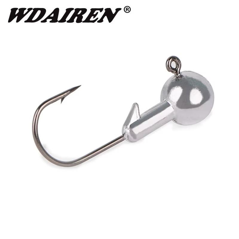 Original Jig Head Hook with T-tail and Curly Tail Soft Micro Lures