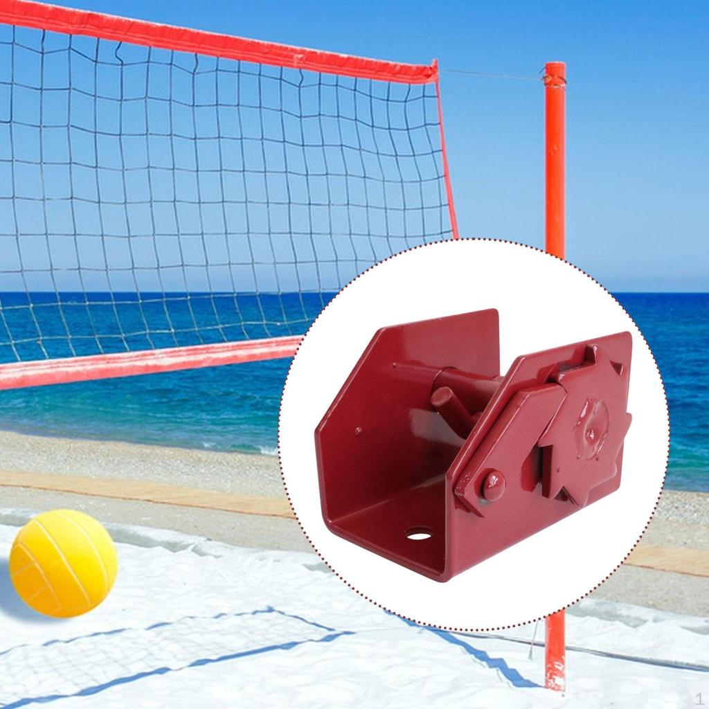 Volleyball Net Tensioner Badminton Pole Easy Setup Attachment Training Equipment
