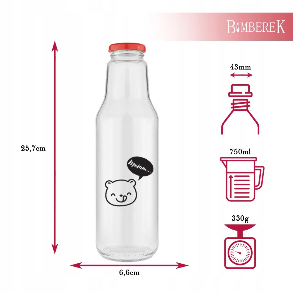 40X Butelki Kubuś 750Ml Z Nadrukiem Butelki Na Sok Wodę Syrop Soki Mleko