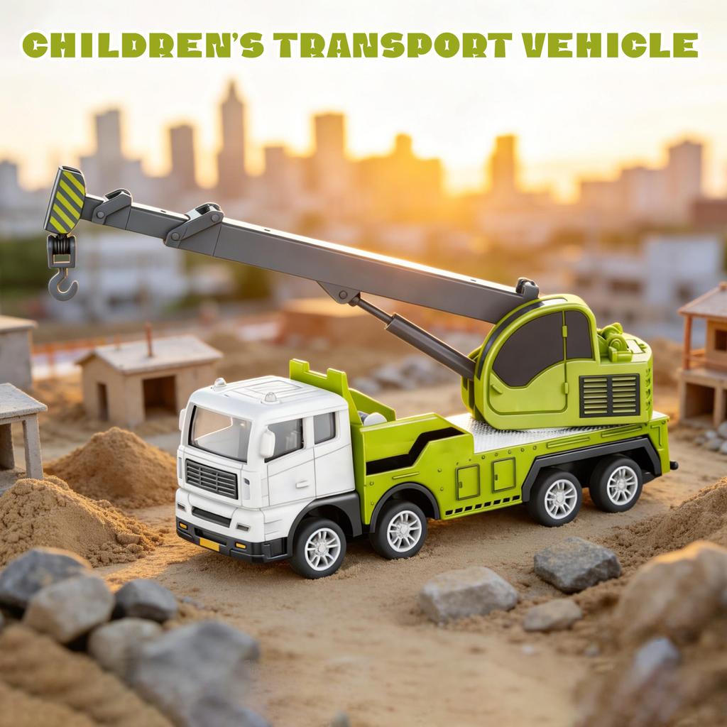 Model Simulation Transport Engineering Vehicle Telescopic Arm Boy's Educational Toy Car