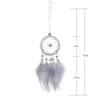 32 Types Dream Catcher Car Mini Pure White Feather Wind Chimes Wall Hanging Decor Handmade Catcher Feather Pendant Decoration