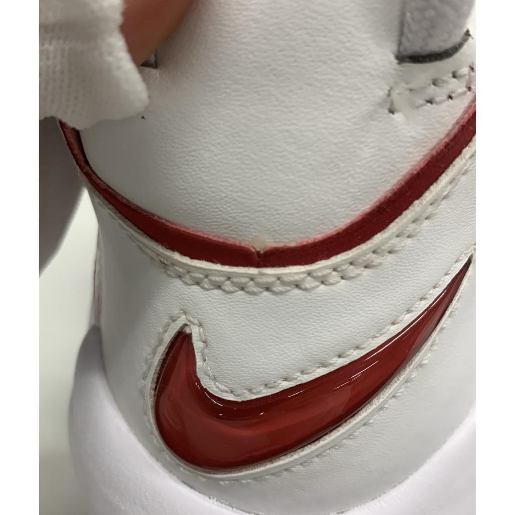 Pre-owned NikeAir More Uptempo White Varsity Red Outline GS 2021 DJ5988-100-P26084063193350