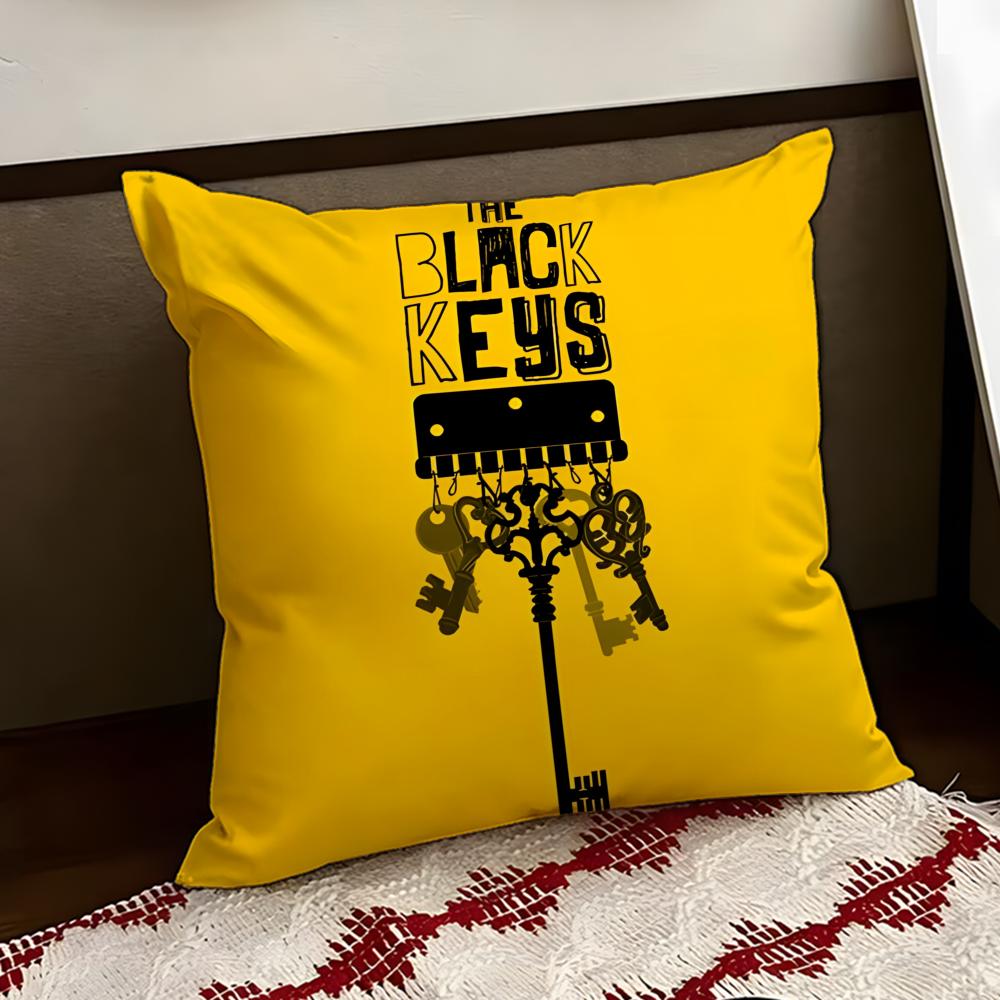The Black Keys Band Cushion Cover Reversible Soft Durable Pillow Cover Home Car MultiScene Use for Daily Comfort