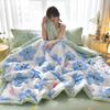 Skin-friendly Summer Cool Quilt Set or 1 Pcs Quilts Comfortable Breathable Air Condition Comforter Lightweight Summer Blanket