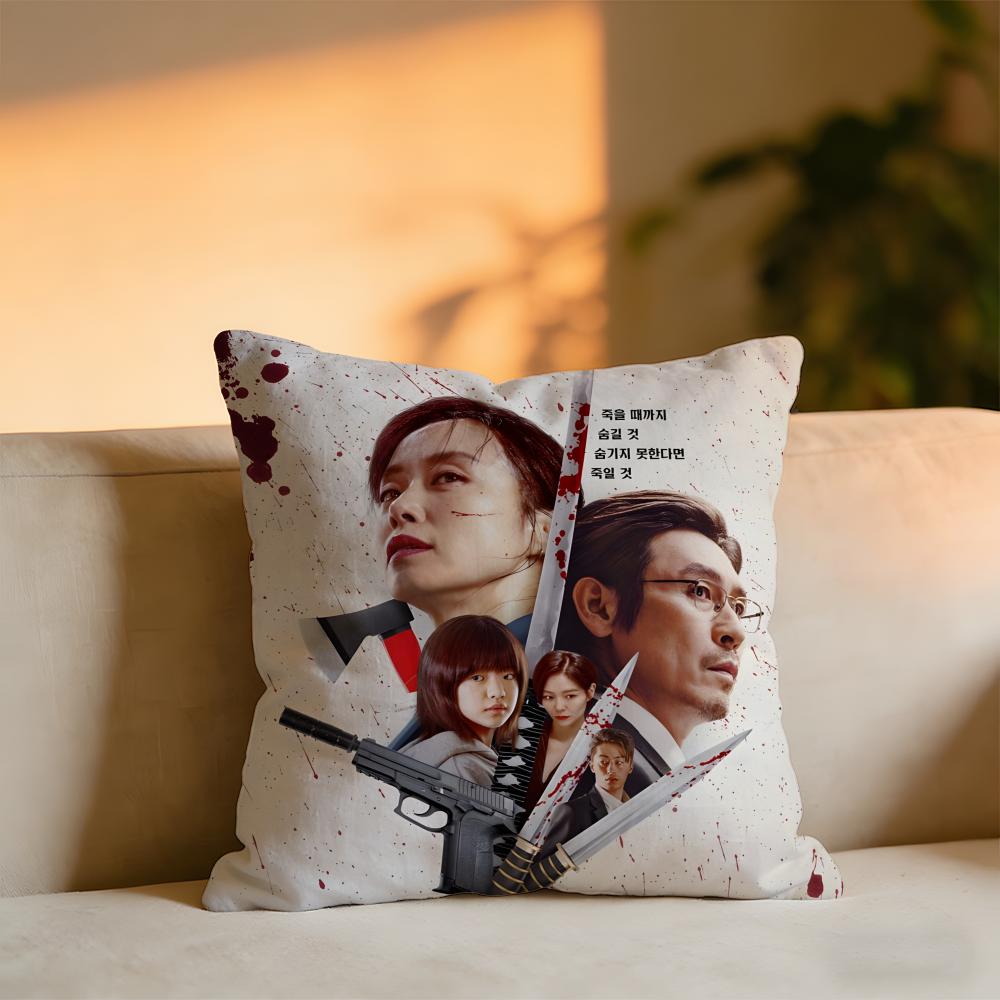 Kill Boksoon Cushion Cover Cozy Velvet Throw PillowSoft Warm Cushion For Sofa Bed 30x30 cm