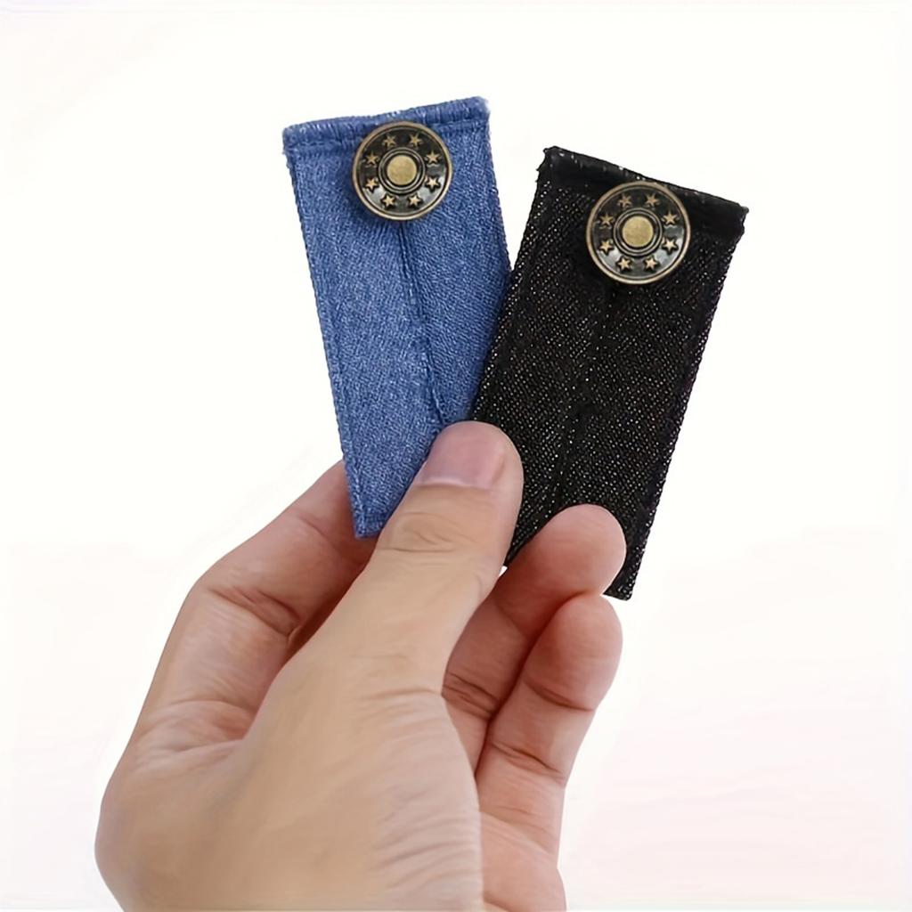 4pc Expand Button For Pants, Waist Extender For Jeans, Elastic Adjustment Waist Button, Belt Extension Buckle, Quilting Supplies