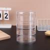 Transparent Rotating Dustproof Jewelry Box Multilayer Bracelet Earring Hairpin Jewelry Display Rack Storage Box Organizer Case