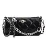 Luxury Diamond Lattice Chain Crossbody Bag: Fashion-Forward, Versatile Round Cylinder for Women