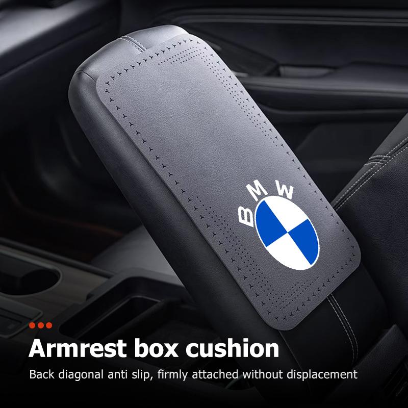 Car Seat Center Console Arm Rest Mat Leather Armrest Pad For BMW Performance X1 M3 M6 F01 F02 E34 E36 E60 F10 F20 X6 SLZPW1