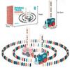 Electric Domino Train Toy: Automatic Card Dispensing for Kids