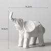 Sculpture, White Statue, Ceramic , Animal Statues for Living Room, Bedroom, Office Deskp, Cabinets