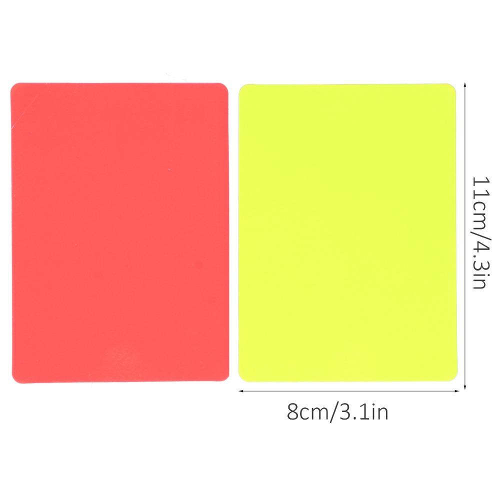 10 Pezzi Carte Arbitro in PVC Gialle Cartellini Ammonizione Calcio Cartellini Rossi e Gialli Partite di Calcio