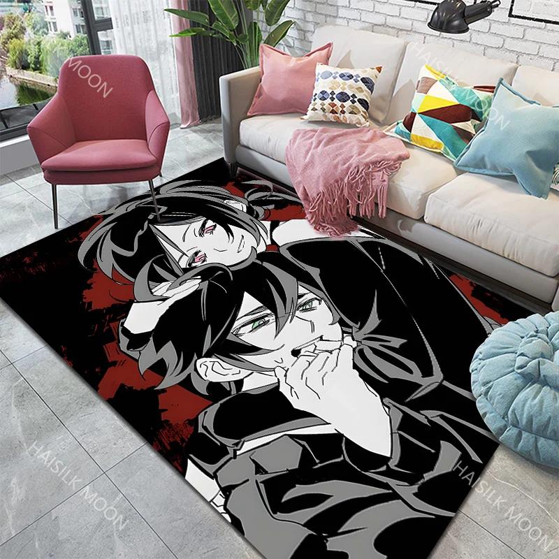 6 Styles The Coffin of Andy and Leyley Pattern Carpet for Living Room Bedroom Bedside Floor Mat Cloakroom Game Room Area Rug
