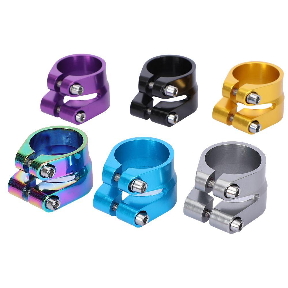 Blocage du tube de selle Collier de serrage du tube de selle Alliage d'aluminium-zinc Clip de tube de selle de vélo Pièces de vélo