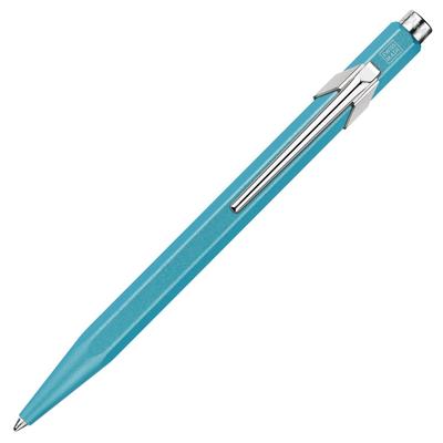 CARAN Ballpoint Pen 849 Color Matte X Turquoise Metal Can Regular Imported Product D'ACHE Oil-based NF0849-681