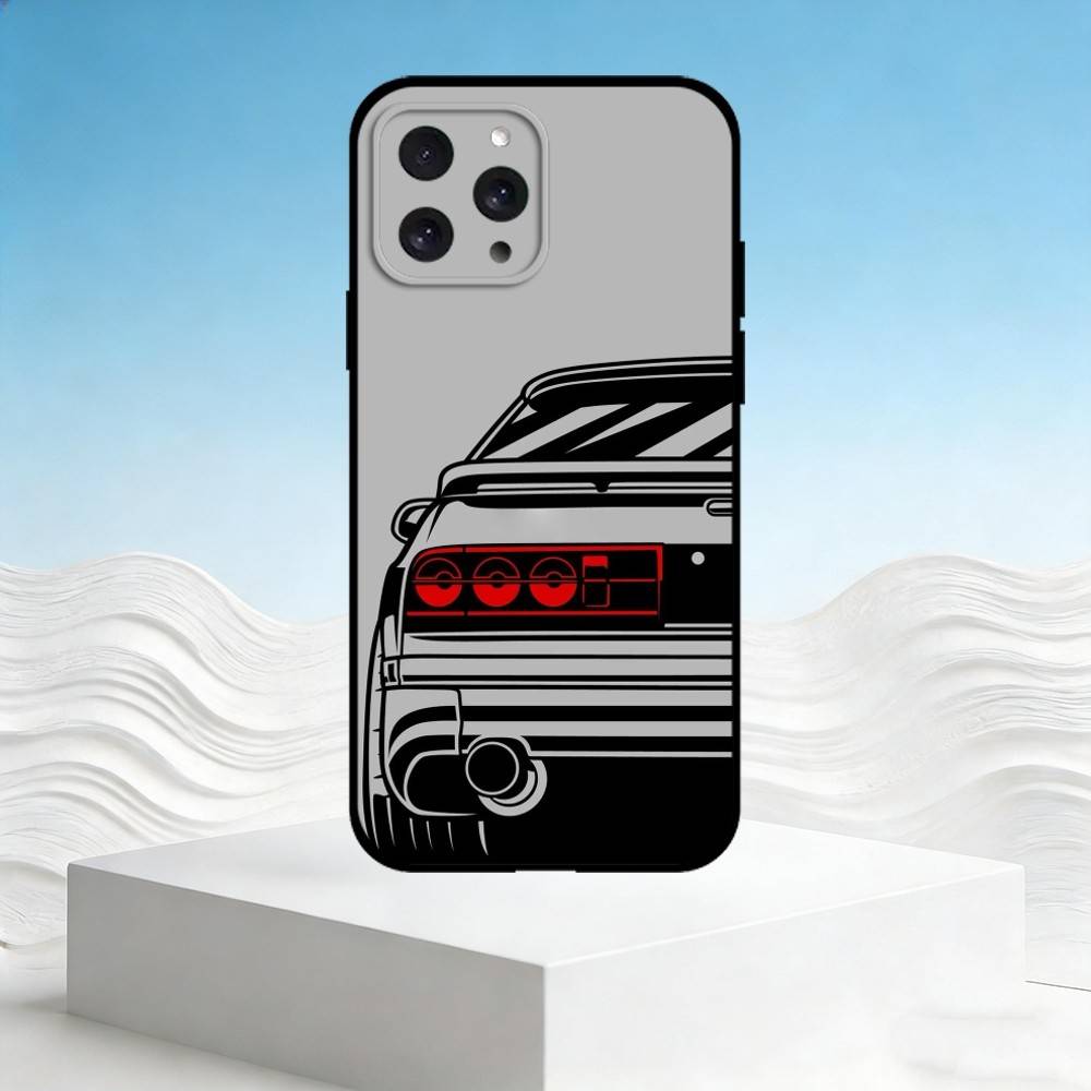 

Sports drift racing car Phone Case For iPhone 17,16,15,14,13,12,11 Plus,Pro,Max,Mini Silicone black Soft Cover iPhone16se4