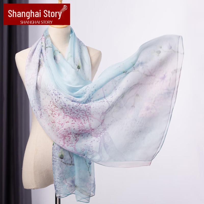 Shanghai Story 100% Mulberry Silk Scarf & Shawl