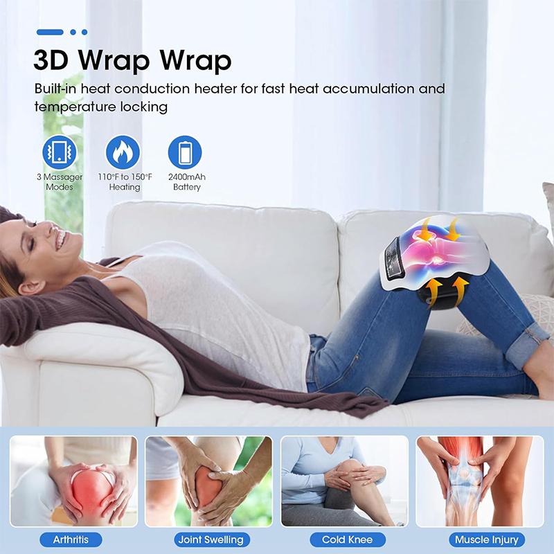 New Style Electric Knee Massager Physiotherapy Infrared Knee Pads for Relief Elbow Leg Rehabilitation Electric Knee Massage