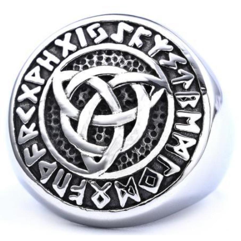 Nordic Vintage Ring Titanium Steel Rust Free Fashion Jewelry for Women Men Trendy Accessories