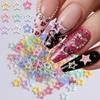 3D Colorful Macaron Star Nail Art Decorations