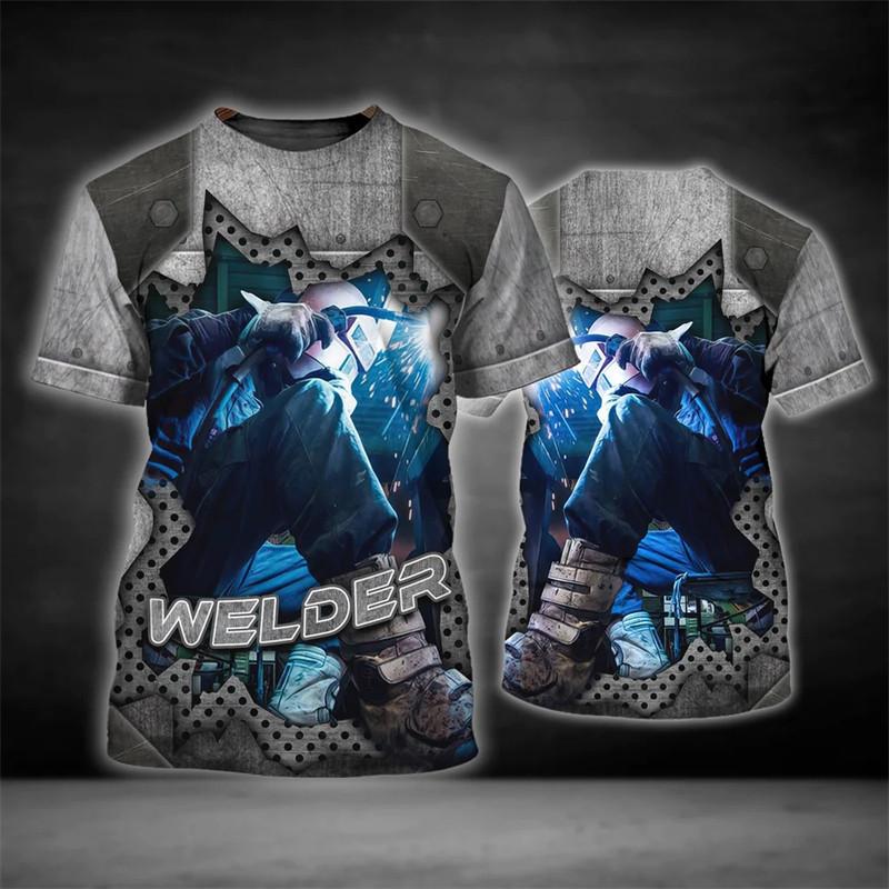 New 3D Printed Welding Tool Printed Short Sleeved T-shirt