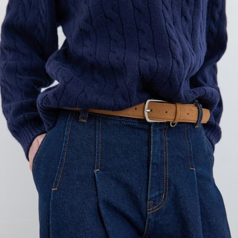 

Замшевый ремень Kijun Кэмел OS