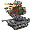 MOC Main Battle Tiger Heavy Tank War Military City Vehicle Car Building Blocks Classic Model Bricks Kits Sets Ideas
