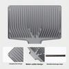 Kitchen Counter Silicone Drying Mat Silicone Dishes Drain Mat Tableware Insulation Slope Drain Mat