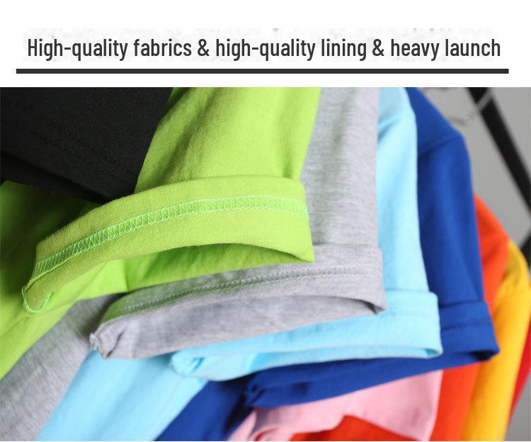 Men's Casual Solid Color Short Sleeve T-Shirt - Polyester Silk Cotton Blend