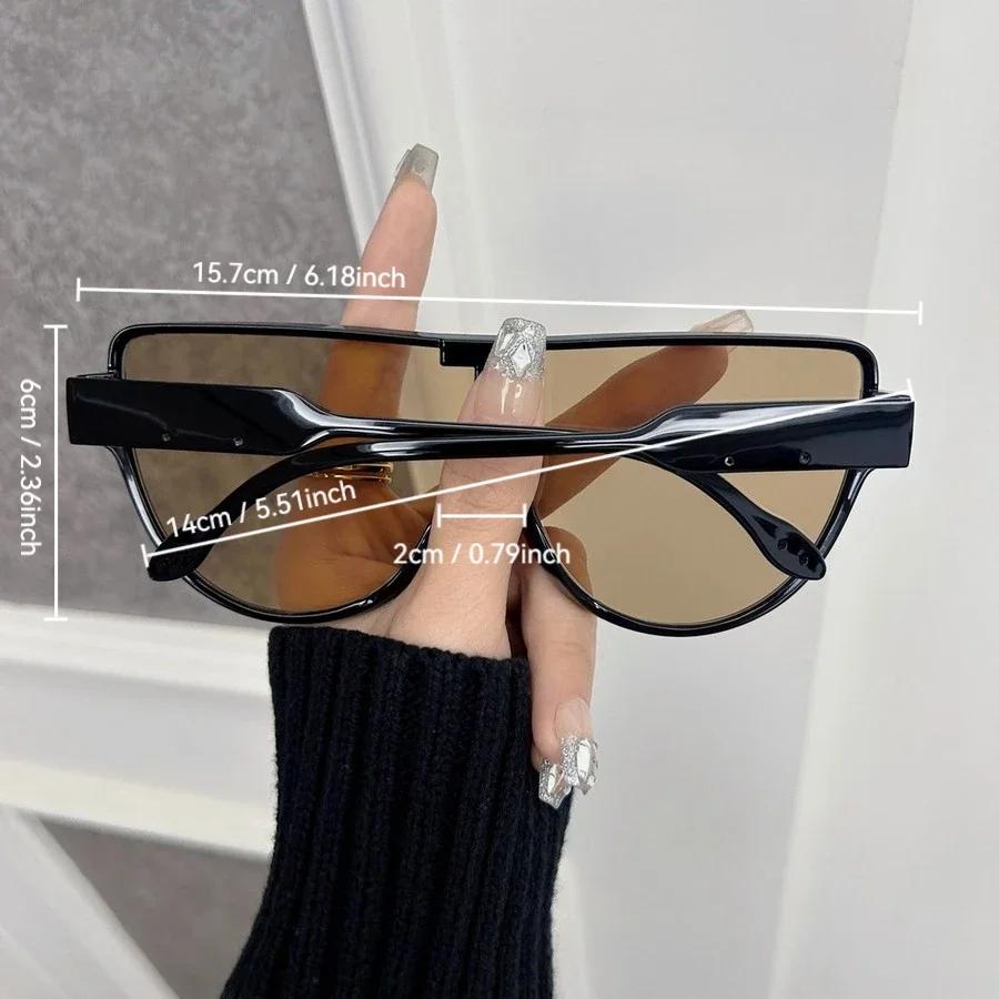 Designer Round Sunglasses Women Men Trendy Brand Cat Eye Sun Glasses Female Male Big Frame Mirror Classic