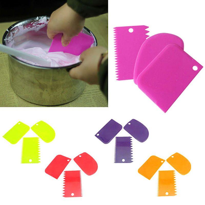 High-quality Plastic Dough Icing Fondant Scraper Tools For Pastry Perfection