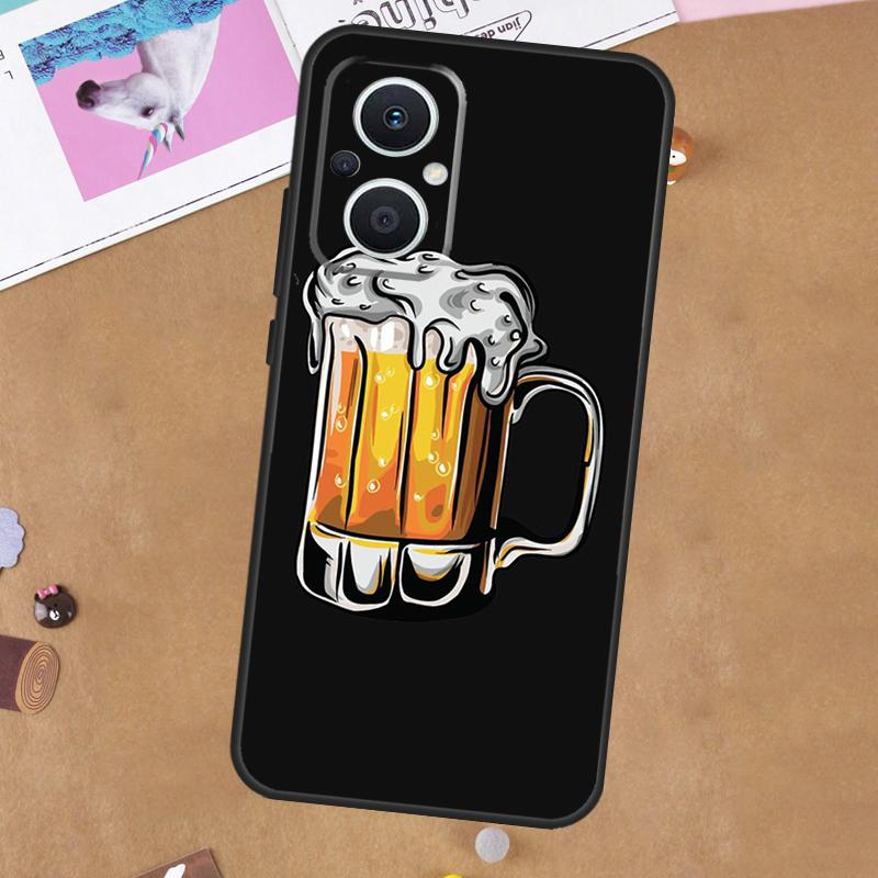 Beer Cup For OPPO Reno 7 8 Lite 10 11 12 13 14 Pro 8T 11F 12F 13F 14F OPPO Find X8 X5 X6 X9 Pro Case
