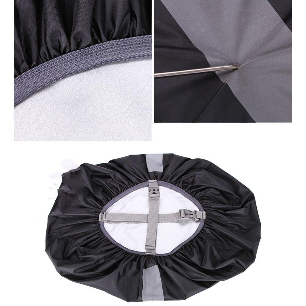Double Buckle Reflective Rain Cover Adjustable Hiking Rain Cover Outdoor Bag Cover  Outdoor Camping