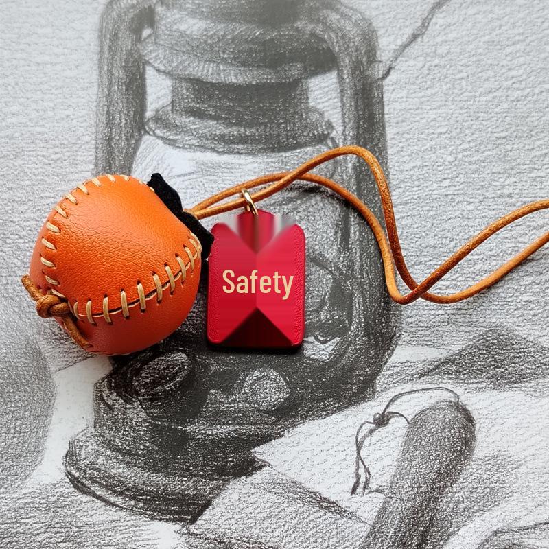 Luxury Hand-Stitched Leather Bag Charm for Men and Women