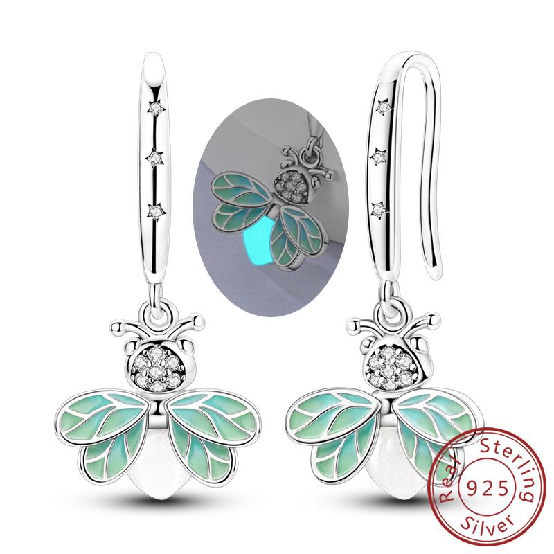 925 Silver Earrings Starry Pearl Devil Eye Simple Drop Stud Hoop Earrings for Women Girl Fashion Jewery Accessories