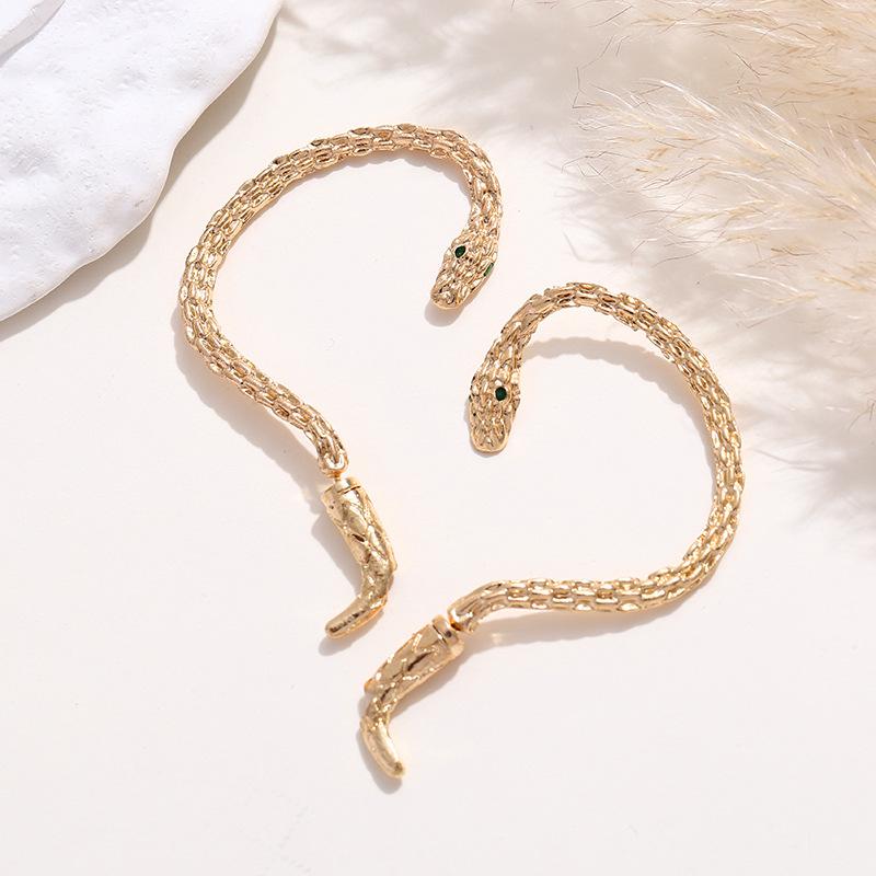 Rätselhafte Schlangen-Ohrklemme: Punk & Gothic Schlangenohrring für einen einzigartigen Stil