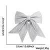 Pearl Stylish Cotton Glitter Bow Ornaments Ideal For Holiday Decor And Diy Projects Craft