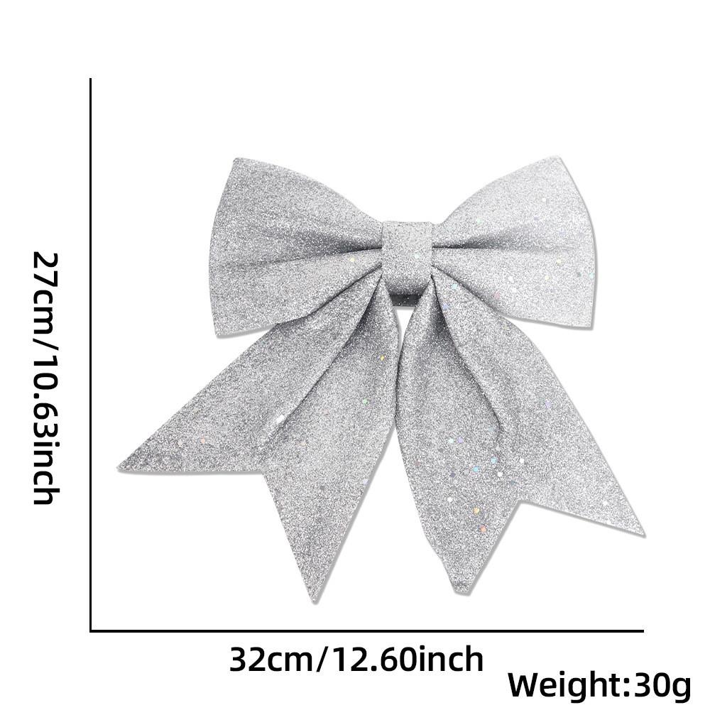 Pearl Stylish Cotton Glitter Bow Ornaments Ideal For Holiday Decor And Diy Projects Craft