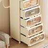 Multifunctional Storage Cabinet for Bedroom & Living Room: Bedside Table, Snack, Toy, Book & Clothes Organizer