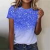 2025 Women's Street Fashion T-shirt Dream Star 3d Printed Short-sleeved All-match Daily Round Neck Top Women's Clothing