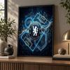 Chelsea FC Diamond Painting Kit 5D Full Drill DIY Diamond Mosaic Wall Art Home Decor