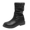 Thick heel retro medium boots knight boots women's shoes new autumn and winter single boots stacked small short boots Martin boots