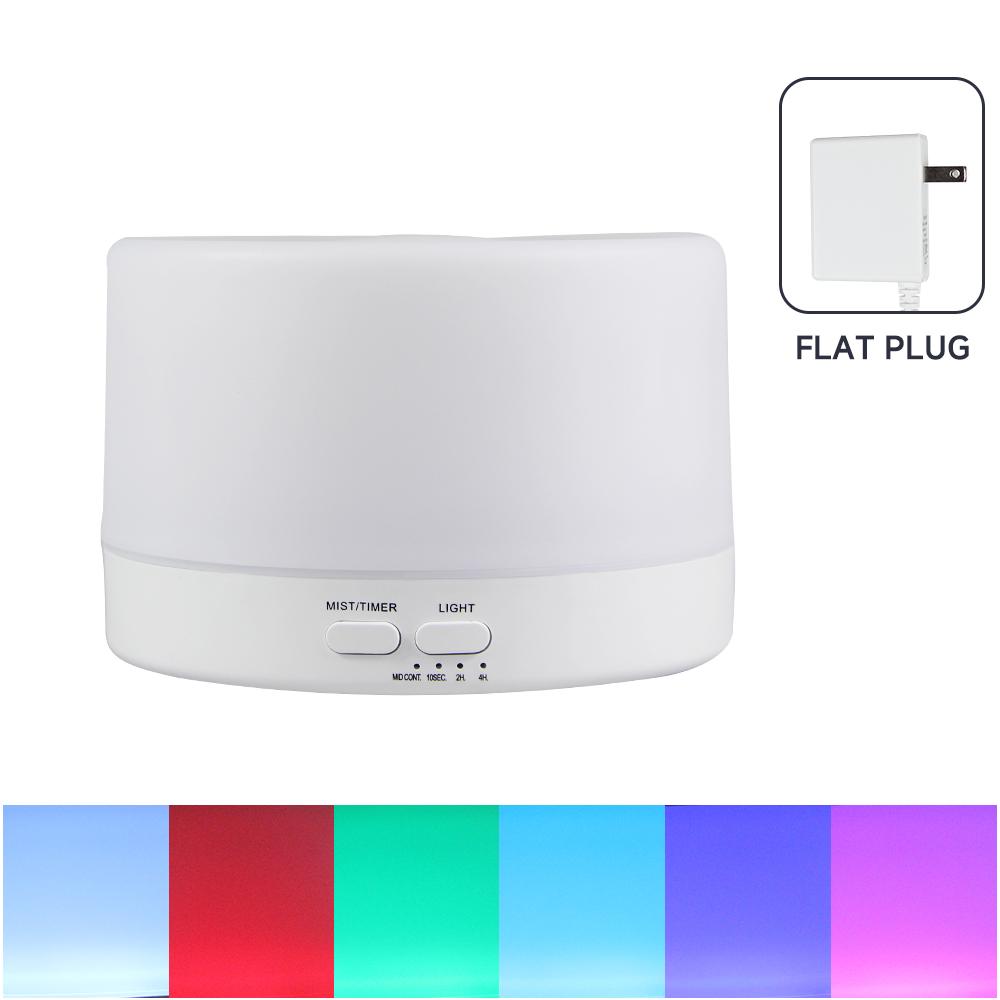 500ml Essential Oil Diffuser Quiet Aroma Mist Diffusers Scent Diffuser Wood Grain Remote Control Ultrasonic Air Humidifier