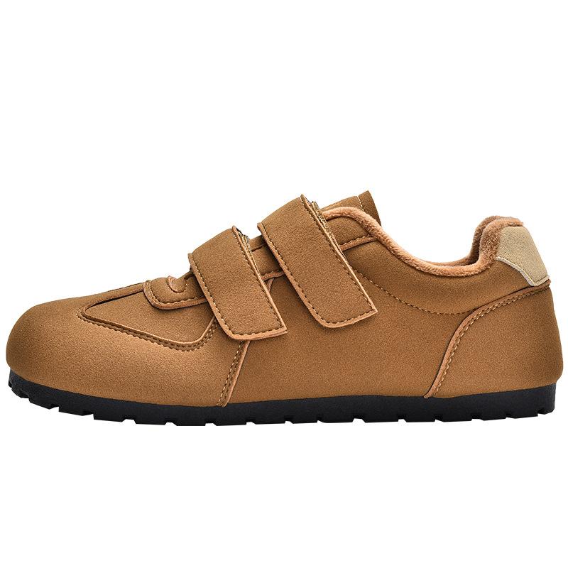 Winter new velvet casual shoes women's Velcro ugly cute cotton shoes 31241