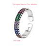 Buyee   Copper Female Ring Finger Multi Color Crystal Open Ring Finger For Women Fashion Party Fine Jewelry Circle
