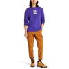 Timberland Outdoor Casual Letter Print Crew Neck Long Sleeve T-Shirt Men Tops Dark-Blue A22HA-A03