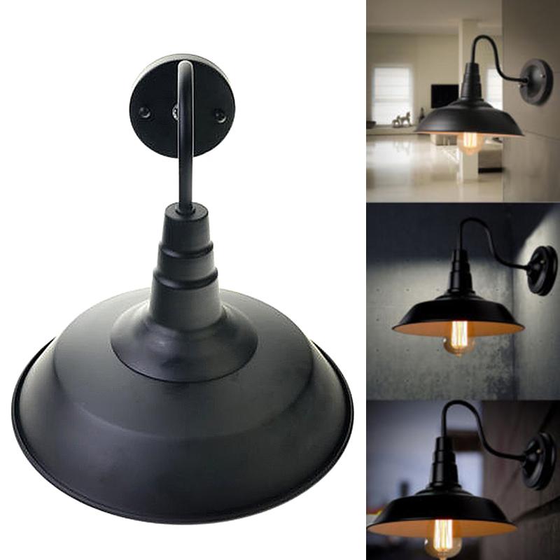 Vintage Style Industrial Wall Light Lamp Cover Indoor Outdoor Lighting Lampshade Aluminum Iron Lampshade Lighting Accessories China Mainland